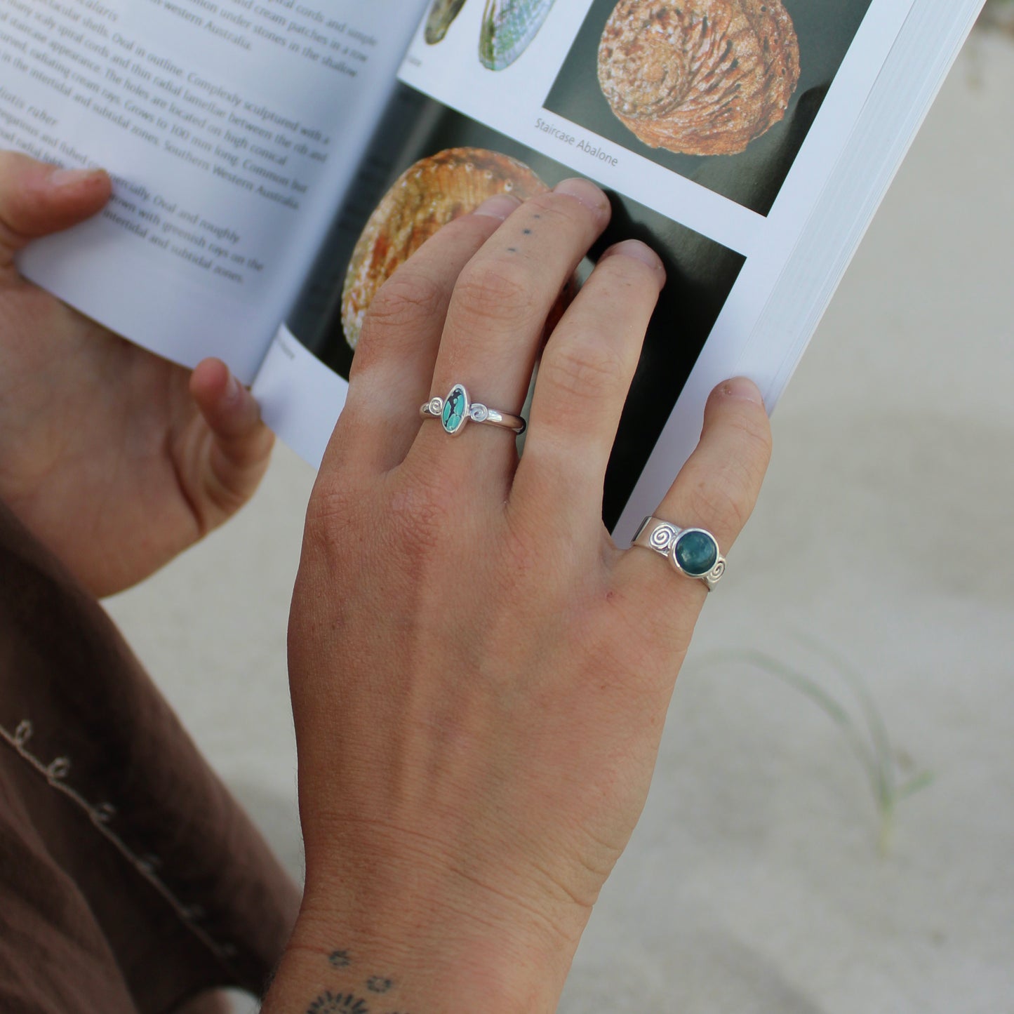 Aquamarine Swirl - Size I