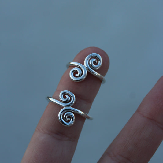 Spiral ring - Size J