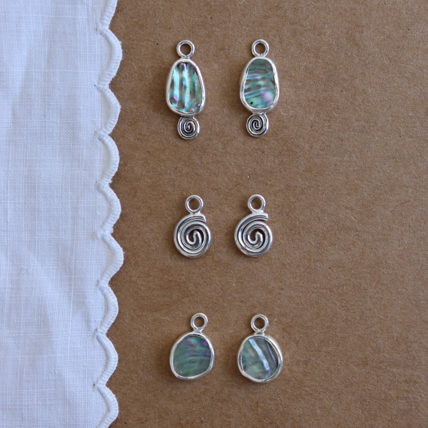 Abalone Swirl Earrings