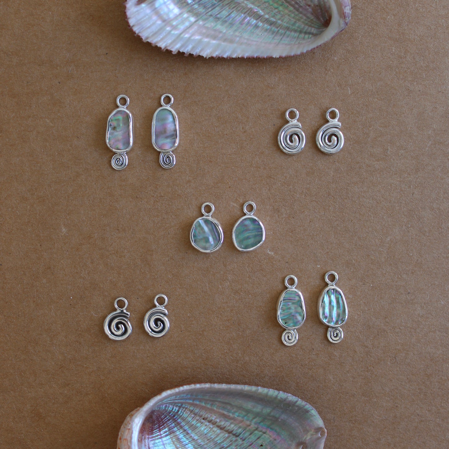 Abalone Swirl Earrings