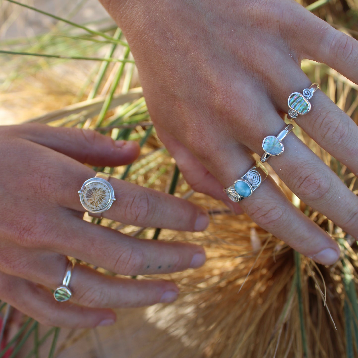 Abalone Swirl - Size J 1/2