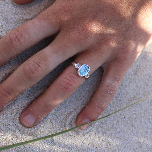 Abalone Swirl - Size J 1/2