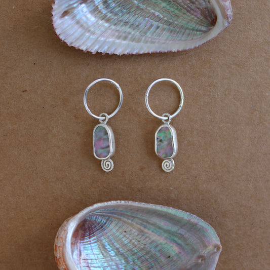 Abalone Swirl Earrings