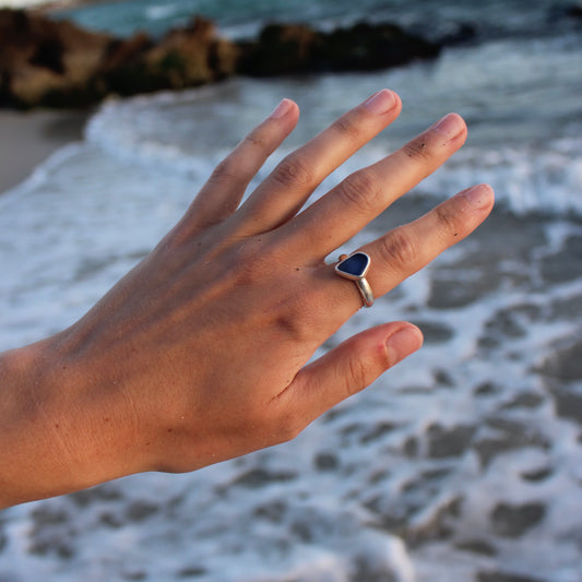 Blue Sea Glass - Size O