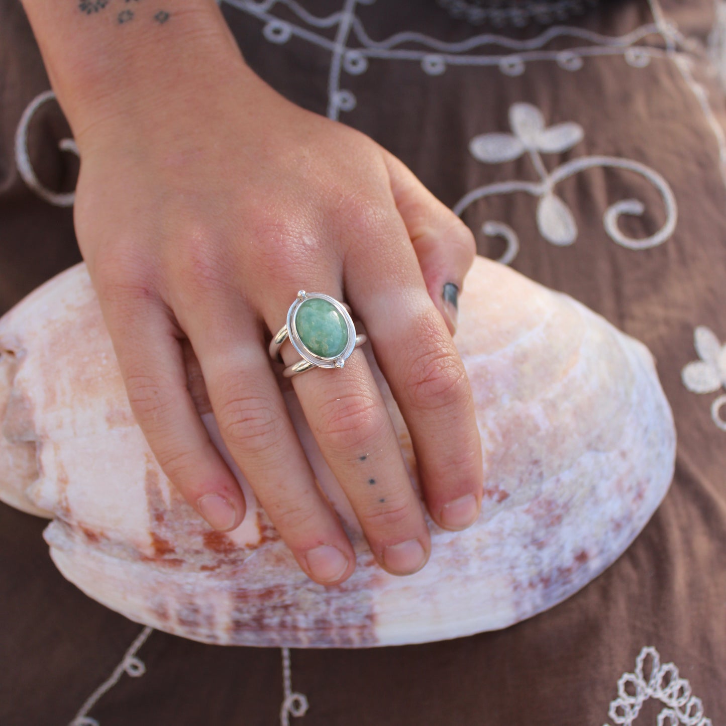 Green Fluorite - Size Q 1/2